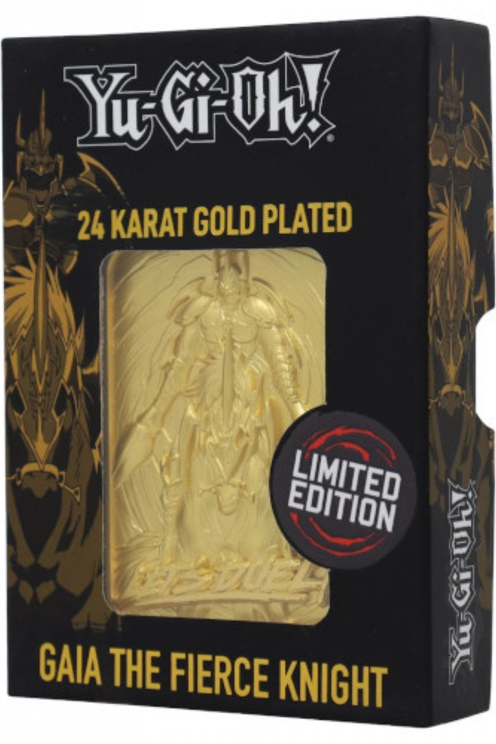 24K Gold Plated Yu-Gi-Oh! Gaia The Fierce Knight