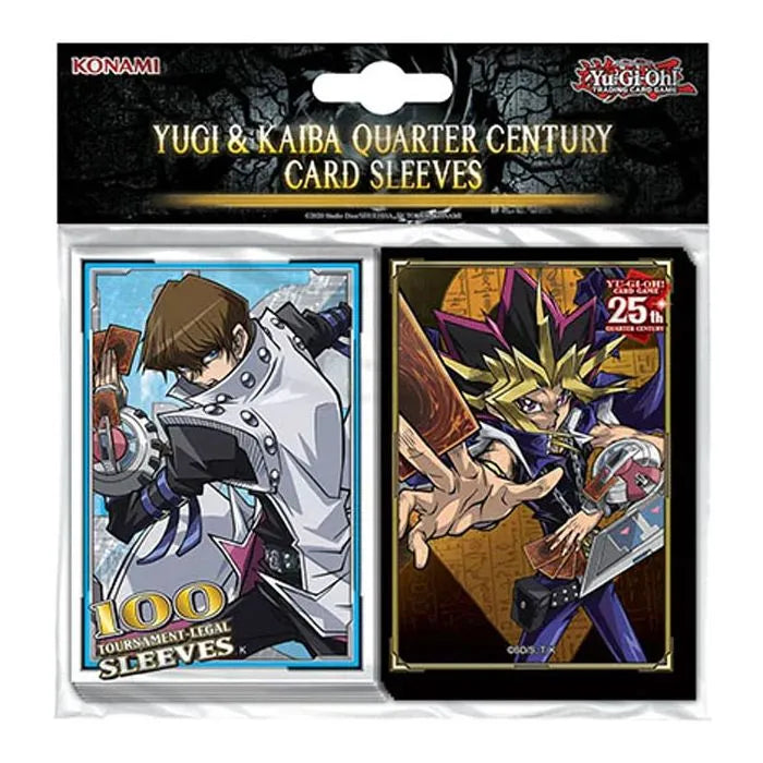 Yu-Gi-Oh! - Yugi & Kaiba - Quarter Century - Card Sleeves (100 Sleeves)