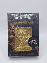 Load image into Gallery viewer, 24K Gold Plated Yu-Gi-Oh! Black Luster Soldier card
